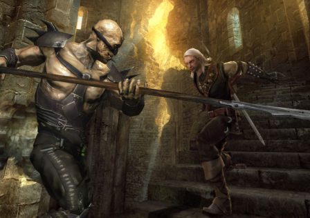 geralt-from-the-witcher-fighting-a-bald-man-in-leather-wielding-a-spear.jpg
