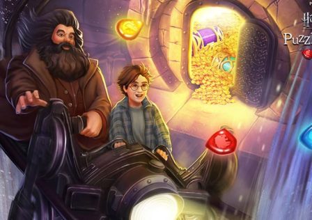 harry-potter-puzzles-and-spells-android-ios-harry-and-hagrid-on-cart-in-gringots-bank.jpg