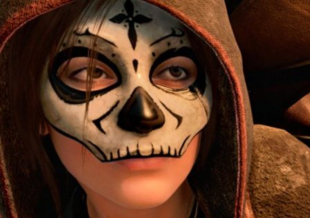 Lara-Croft-in-Shadow-of-the-Tomb-Raider-wearing-a-decorated-skeletal-mask-and-her-hood-up.jpg