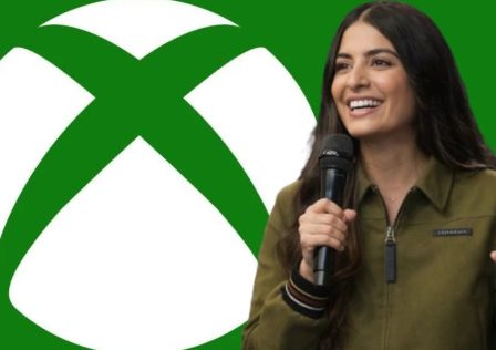 Asha-Sharma-from-Microsoft-Gaming-overlaid-on-an-Xbox-logo-against-a-green-background.jpg